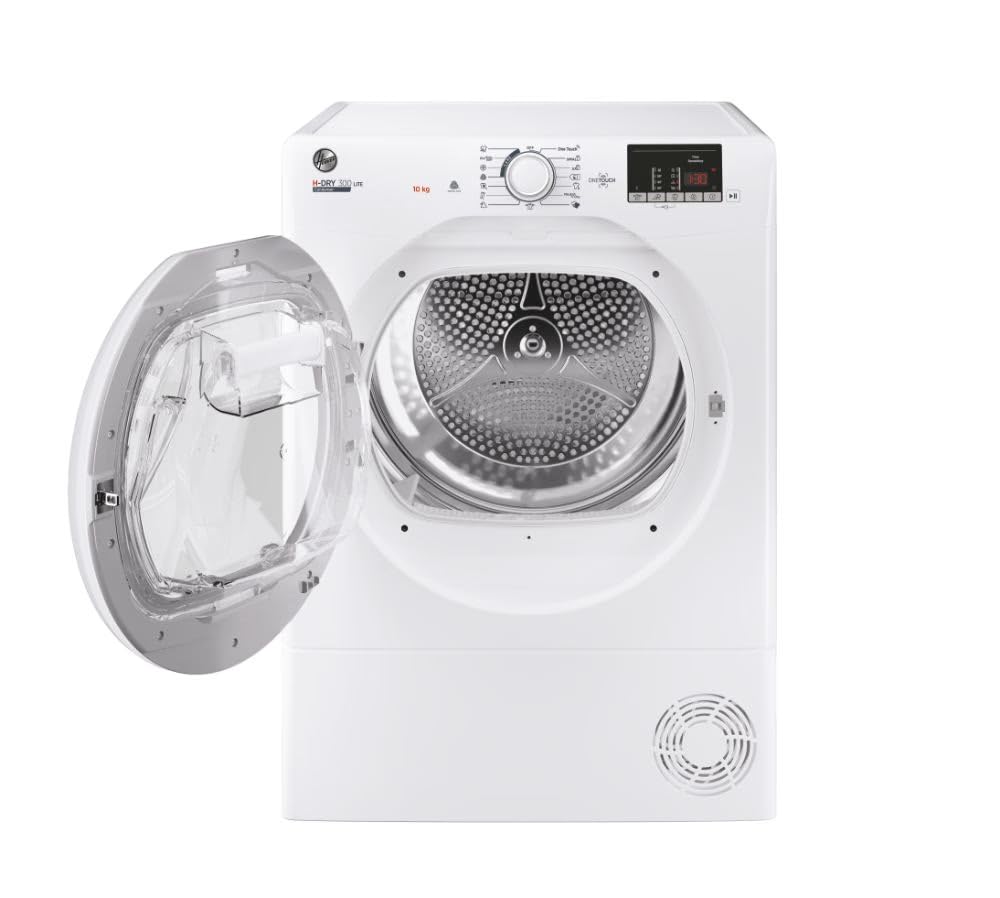 Hoover HLEC10DE H-Dry 300, 10kg, Condenser Tumble Dryer, Aquavision, White, Sensor Dry, NFC - Image 4