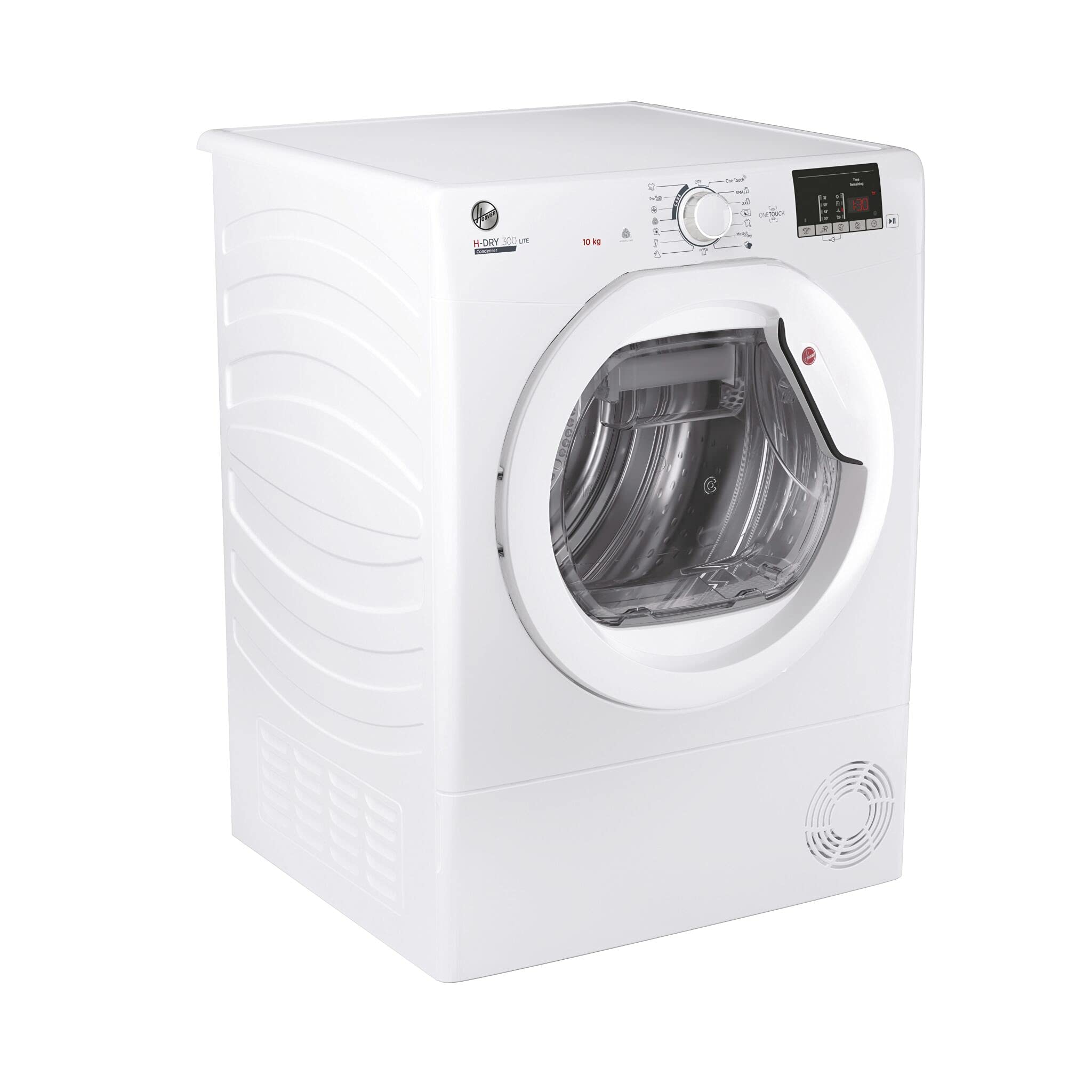 Hoover HLEC10DE H-Dry 300, 10kg, Condenser Tumble Dryer, Aquavision, White, Sensor Dry, NFC - Image 3