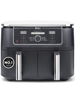 Ninja Foodi MAX Dual Zone Digital Air Fryer, 2 Drawers, 9.5L, 6-in-1, Uses No Oil, Max Crisp, Roast, Bake, Reheat, Dehydrate