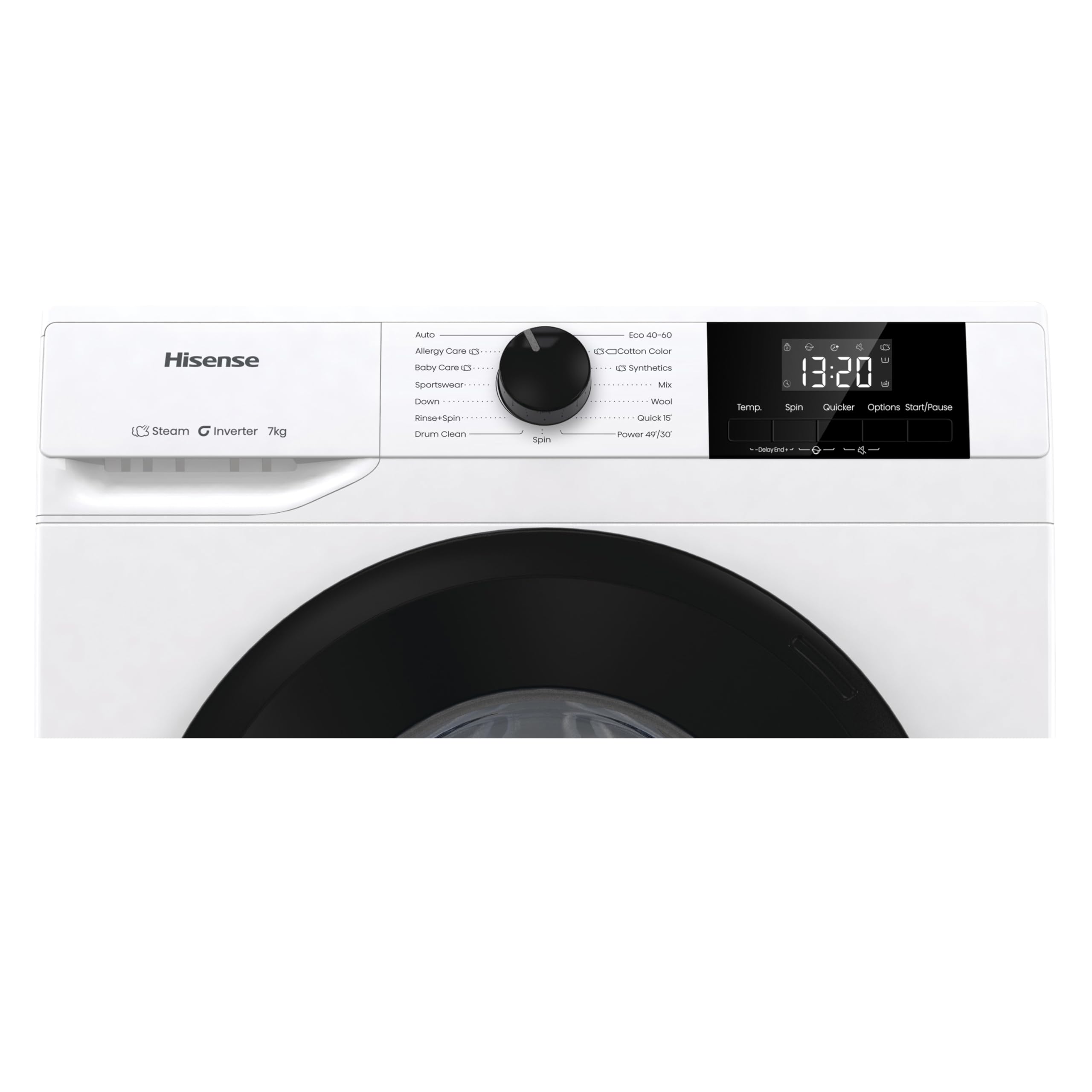 Hisense WF1G7021BW Freestanding 7 KG-Front Load Durable Inverter Washing Machine, Steam Wash-Quick Wash-15 - Image 2