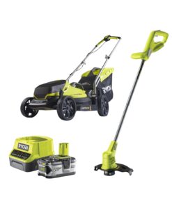 18V ONE+ Cordless Lawnmower and Grass Trimmer Twin Kit (1 x 4.0Ah)