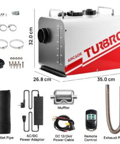 Alternative view of Arcade H8BP Diesel Heater - European version
