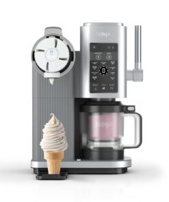 Ninja CREAMi Scoop and Swirl Soft Serve and Ice Cream Maker with 2x Tubs, 13 Functions, Makes Ice Cream, Soft Serve