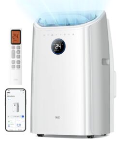 DREO 10000 BTU Portable Air Conditioner, 3-in-1 Cool/Fan/Dry Quiet AC Unit for Bedroom/Office, Smart App/Voice/Remote Control