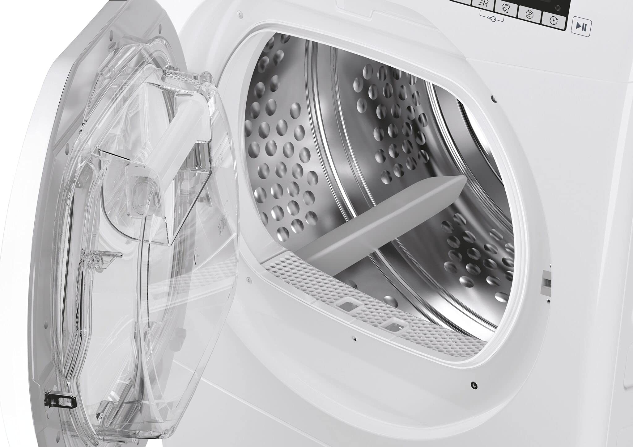 Hoover HLEC10DE H-Dry 300, 10kg, Condenser Tumble Dryer, Aquavision, White, Sensor Dry, NFC - Image 5