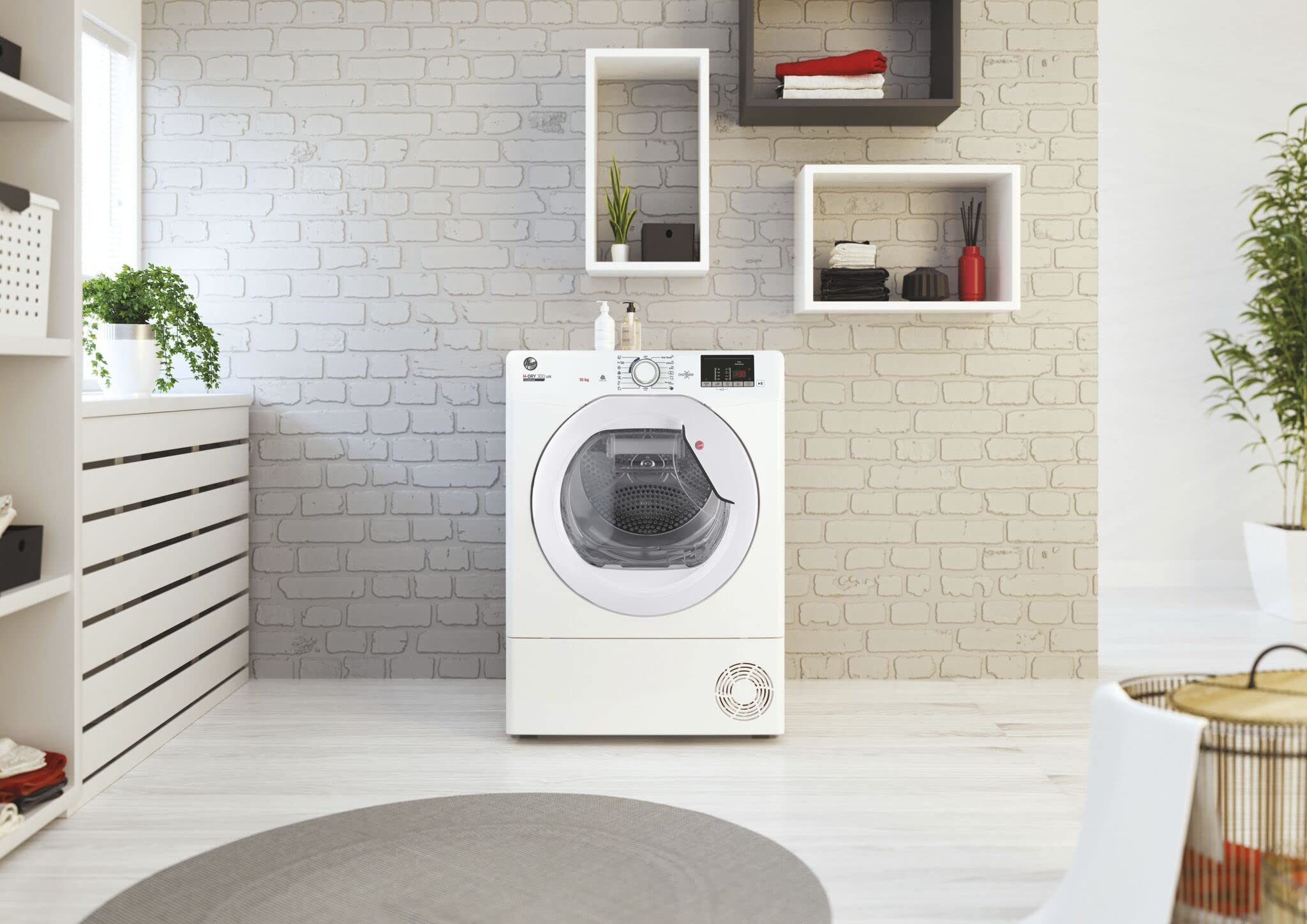 Hoover HLEC10DE H-Dry 300, 10kg, Condenser Tumble Dryer, Aquavision, White, Sensor Dry, NFC - Image 7