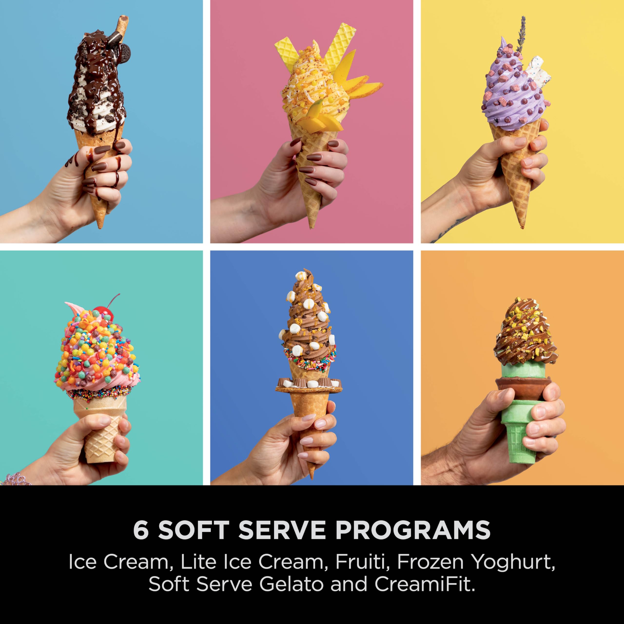 Ninja CREAMi Scoop and Swirl Soft Serve and Ice Cream Maker with 2x Tubs, 13 Functions, Makes Ice Cream, Soft Serve - Image 4
