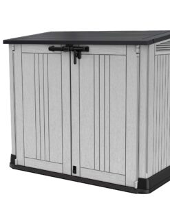 Alternative view of Keter Store It Out Nova Outdoor Garden Furniture Storage Shed Light Grey with Dark Grey Lid | Fade Free | All Weather Resistant