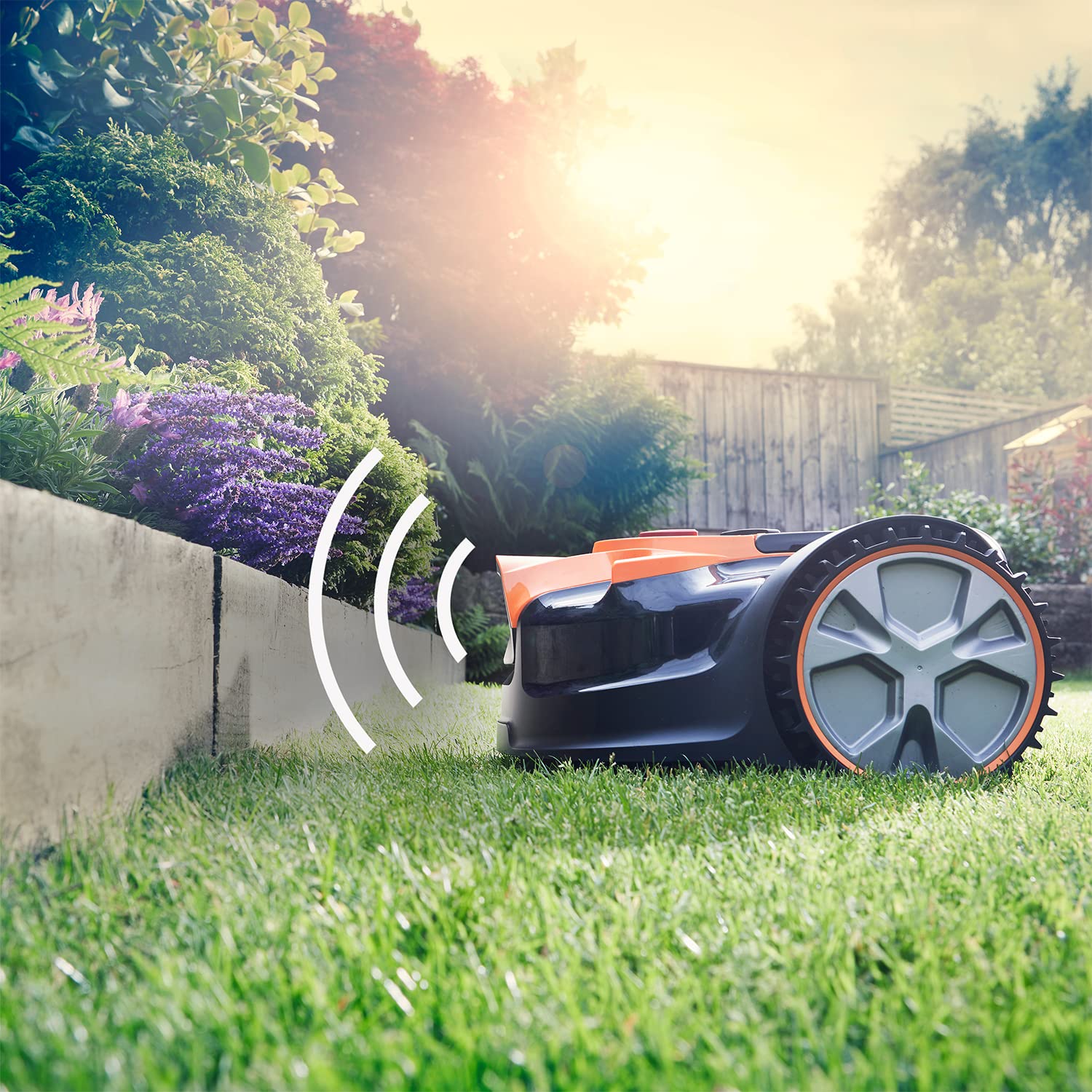 LawnMaster OcuMow® 16 Drop and Mow Robot Lawnmower with MX 24V 4.0Ah lithium battery and fast charger. No Boundary Wire - Image 5