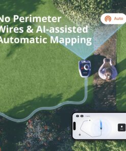 Alternative view of Segway Navimow i105E Robotic Lawn mower without Boundary, Rec. 500 m², Max. 600 m², EFLS 2.0 RTK + Vision Robot Lawnmower